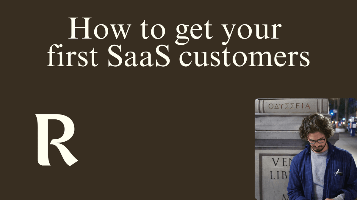 Person celebrating their first SaaS customer